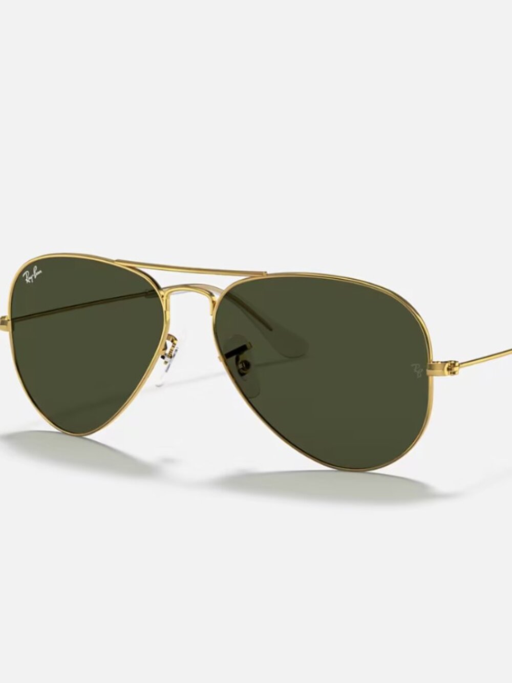 Ray-Ban Gold Aviator Sunglasses with Brown Case - Worn a few times